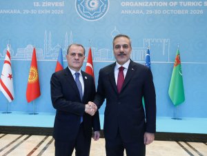 Ceyhun Bayramov Türkiyədədir - Hakan Fidan qarşıladı