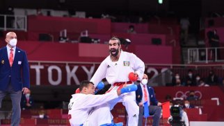 Rafael Ağayev yarımfinalda macarıstanlı karateçi ilə qarşılaşacaq – “Tokio-2020”