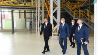 Prezident İlham Əliyev “Azmonbat” MMC-nin açılışını edib – FOTO