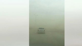 Qobustanda toz fırtınası qeydə alınıb