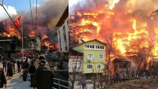 Azərbaycanda eks deputatın evi yandı