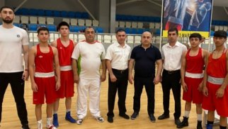 Tacikistan boksçuları Bakıda Azərbaycan yığması ilə döyüşlər keçirib