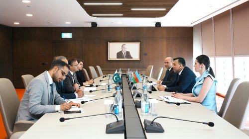 Pakistanın İqtisadi İşlər Nazirliyinin katibi ilə görüş keçirilib