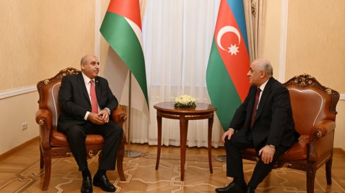 Əli Əsədov İordaniya Nümayəndələr Palatasının sədri ilə görüşüb