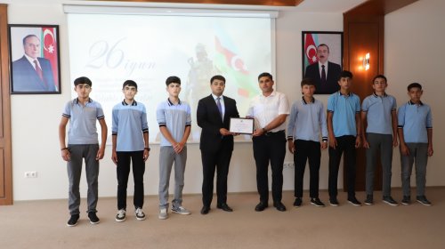 Neftçalada 26 İyun Silahlı Qüvvələr Günü münasibətilə tədbir keçirilib
