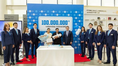 “ASAN xidmət”ə 100 milyonuncu müraciət qeydə alınıb