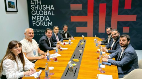 Hikmət Hacıyev Şuşada Suriyanın informasiya naziri ilə görüşüb