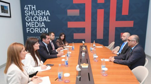 Hacıyev Şuşada Türkiyə nümayəndə heyəti ilə görüşüb