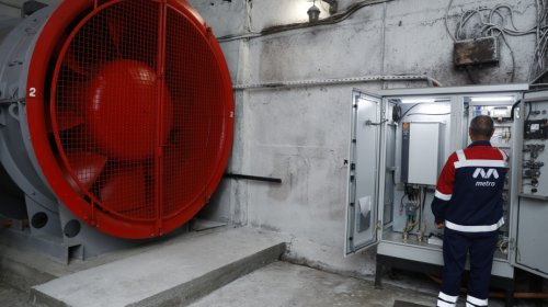 Bakı Metropolitenində daha 6 müasir ventilyator quraşdırılıb