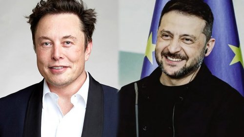 Zelenski İlon Maskı təltif etdi