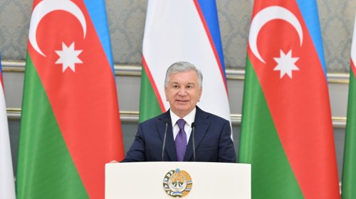 Mirziyoyev Birinci vitse-prezident Mehriban Əliyevanı təbrik edib