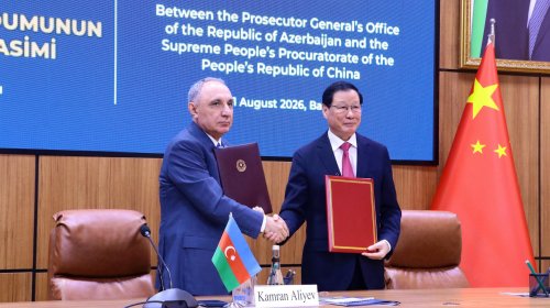 Azərbaycan və Çin prokurorluqları arasında Memorandum imzalanıb