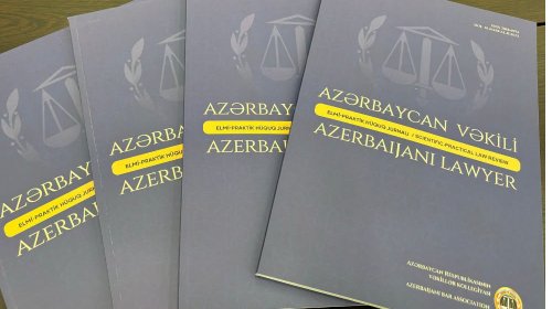 “Azərbaycan Vəkili” elmi-praktik hüquq jurnalının növbəti sayı işıq üzü görüb