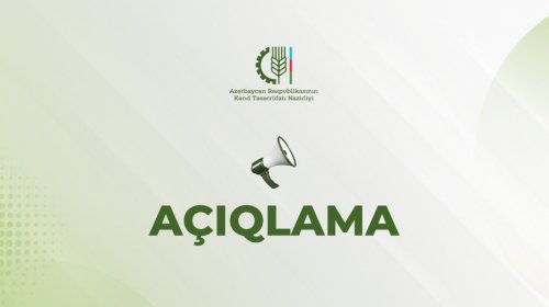 Nazirlikdən fermerlərin müraciətlərinə dair açıqlama