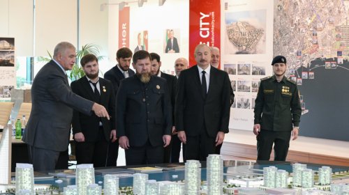 Prezident İlham Əliyev və  Ramzan Kadırov “Bakı Ağ Şəhər”də olublar