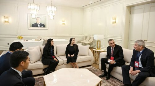 Leyla Əliyeva Dünya Turizm Təşkilatının Baş katibi ilə görüşüb
