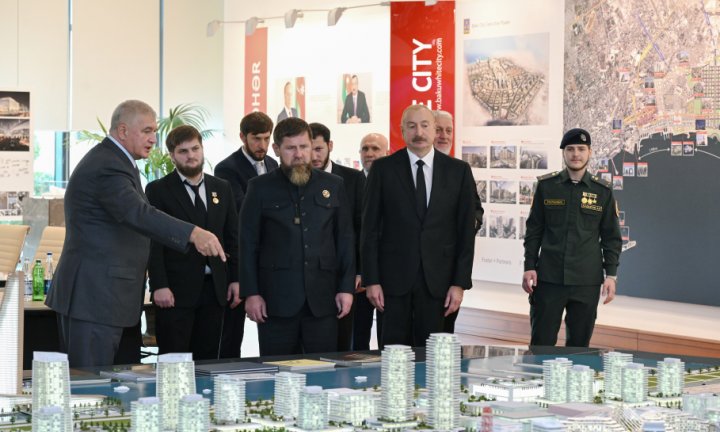 Prezident İlham Əliyev və  Ramzan Kadırov “Bakı Ağ Şəhər”də olublar