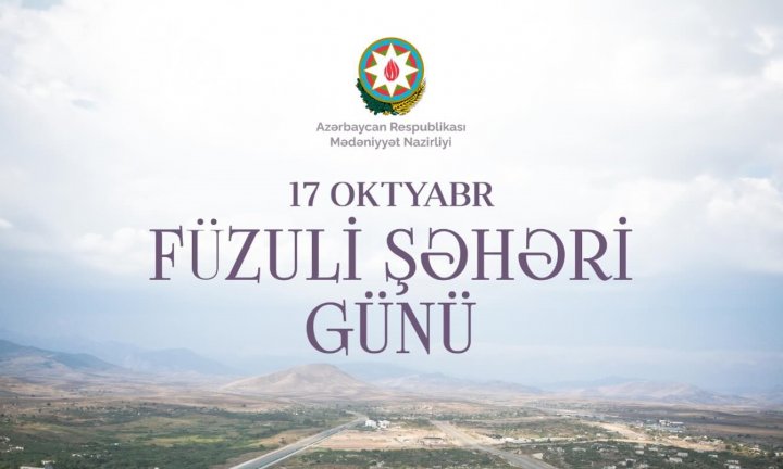 Bu gün Füzuli Şəhəri Günüdür
